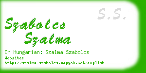 szabolcs szalma business card